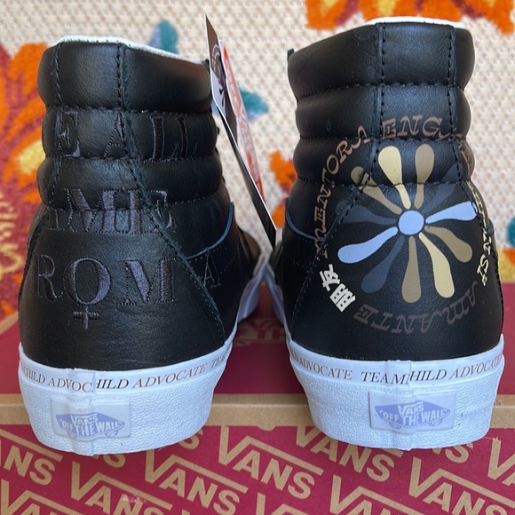 Vans Sk8-Hi Divine Black/True White Men’s sneakers leather - Picture 14 of 16